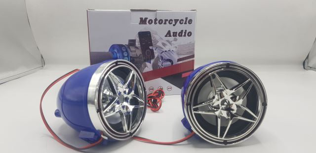 Bike - Rickshaw Audio Motorcycle Speaker Compact Amplifier, Weatherproof Speakers With Volume Control