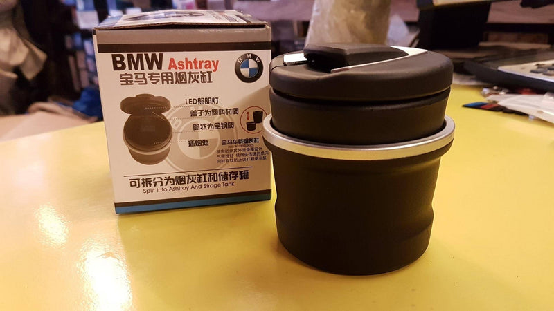 BMW ASH TRAY BOX CUP STYLE LED COVER UNIVERSAL