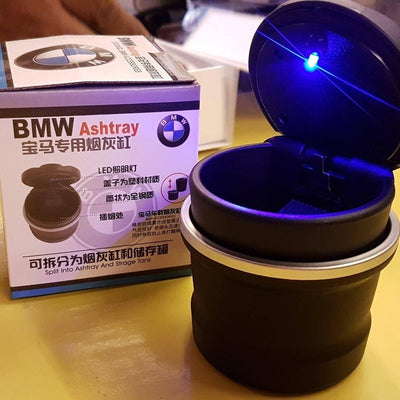 BMW ASH TRAY BOX CUP STYLE LED COVER UNIVERSAL