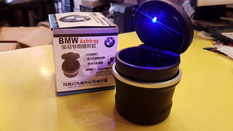 BMW ASH TRAY BOX CUP STYLE LED COVER UNIVERSAL