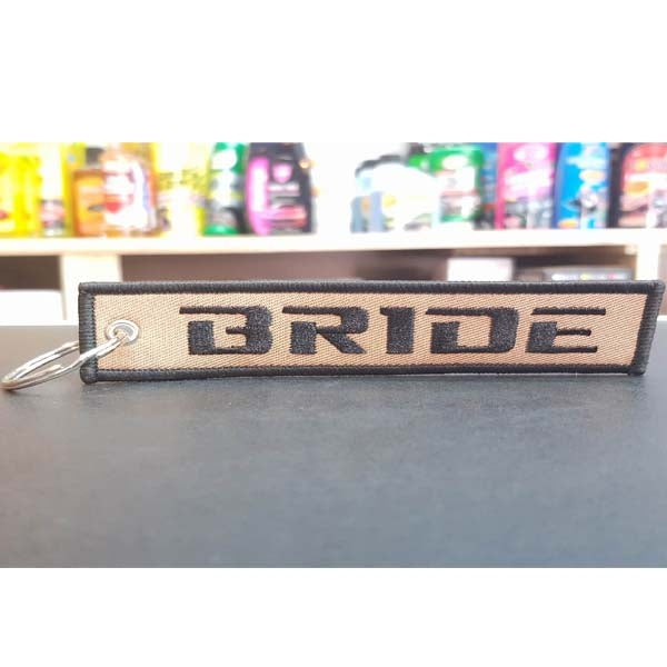 Bride Fabric Key Chain Brown