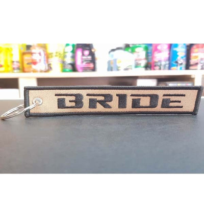 Bride Fabric Key Chain Brown