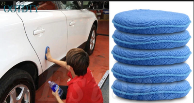Car Waxing Polish Microfiber Foam Sp 5 Pcs