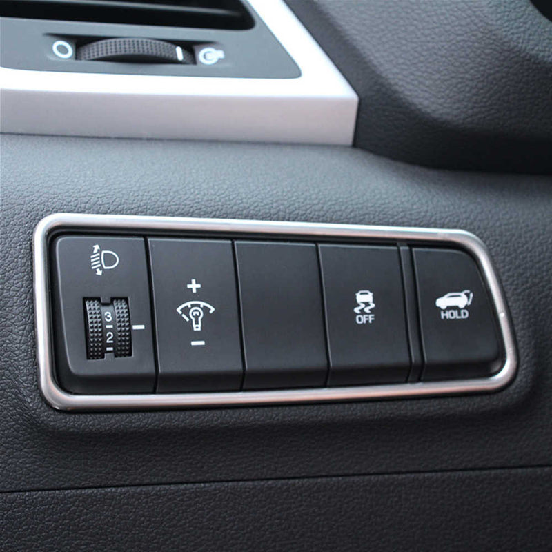 Hyundai Tucson Headlight Control Button Carbon Fiber Trims - Model 2020-2021