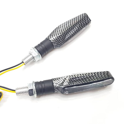 Audi Style Bike Indicator 2 Pcs Set Carbon Fiber
