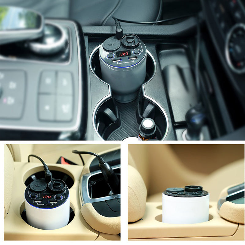 Car Aroma Diffuser Humidifier Cup Holder Charger