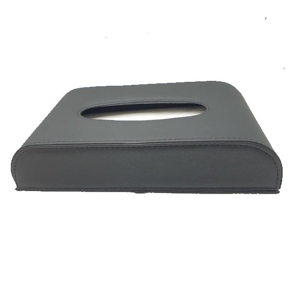 Car Dashboard Tissue Box Luxury PU Leather Box Black