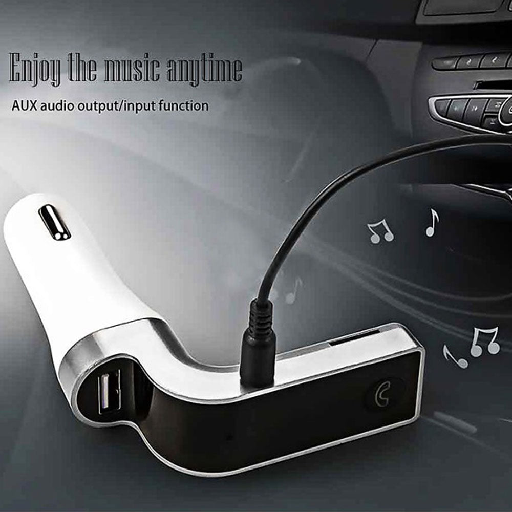 Car G7 Wireless Bluetooth FM Transmitter - Modulator Car Charger MP3 Player