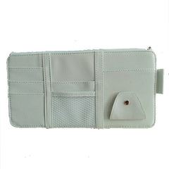 Car Styling Sun Visor Organizer Storage Bag Aquamarine Color