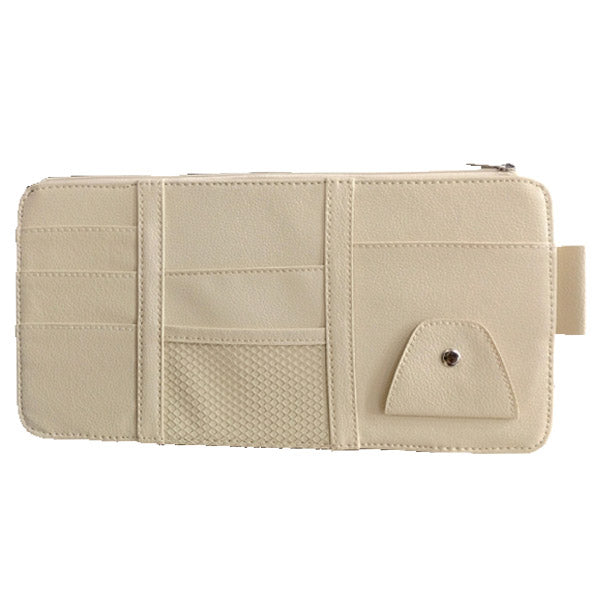 Car Styling Sun Visor Organizer Storage Bag Badge Color