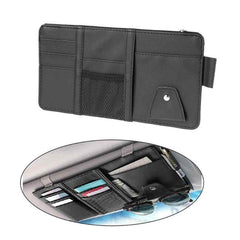 Car Styling Sun Visor Organizer Storage Bag Black Color