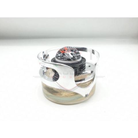 Compass Style Car Dashboard Perfume Air Freshener White
