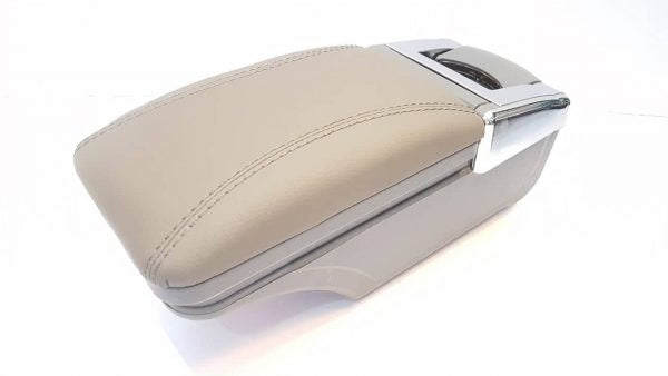 Console Arm Rest Leather Style Grey