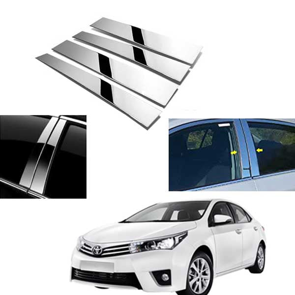 Toyota Corolla Door Pillar Chrome 2015 - 2019
