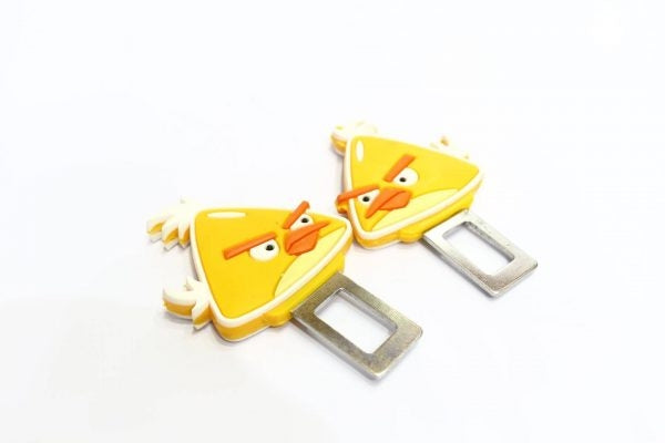 Custom Seat Belt Waring Canceler Clips Angry Bird Style 2