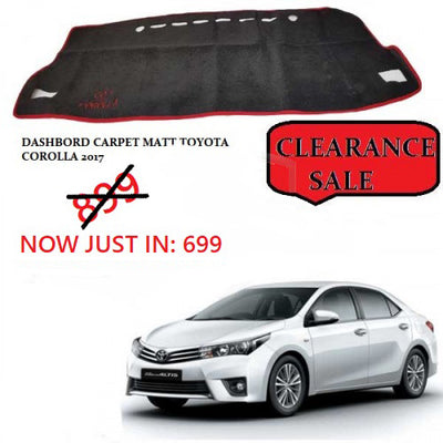 Dashboard Carpet Matt Toyota Corolla 2017