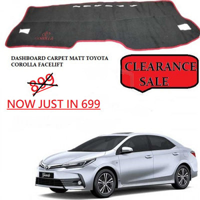 Dashboard Carpet Matt Toyota Corolla face Lift