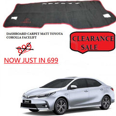 Dashboard Carpet Matt Toyota Corolla face Lift