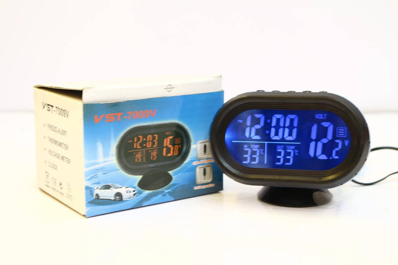 Digital Dashboard Clock Car 4 Options Oval Shape