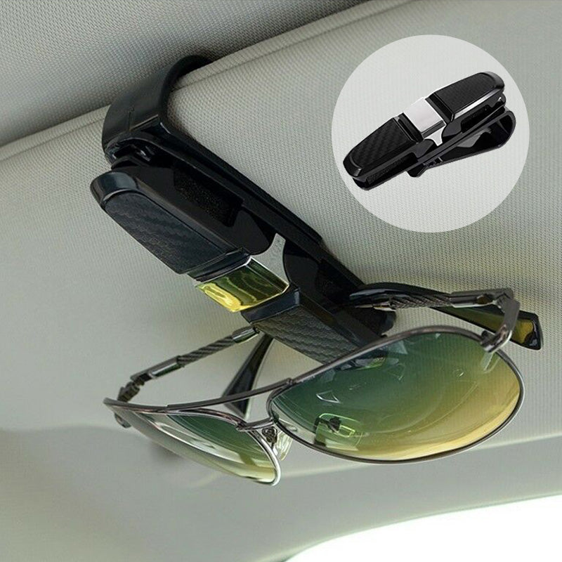 Car Glasses Case Plastic Auto Eyeglass Sun Visor Bag Sunglass Holder