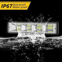 6 Inch Tri-row Style Dual Colure Light With Flasher Flood Bar Light 1 Pcs