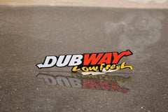 DUBWAY HARD PLASTIC REFLECTOR LOGO BIKE CAR MODIFICATION