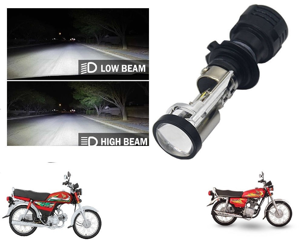 HJG E9 Projector SMD Bike Headlight For Honda CG125 Honda CD70 Plug & Play