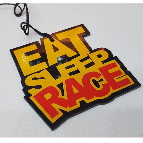 Eat Sleep Racer Hanging tag