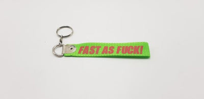 F & F Green Fabric Keychain