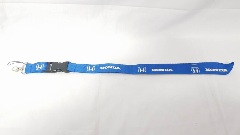 Fabric Key Chain Extra Long Honda Blue