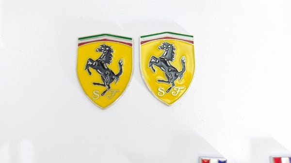 Ferrari Logo Yellow Metal