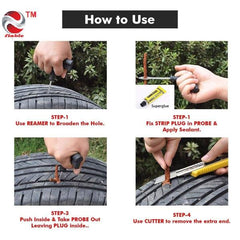 Auto Car Tire Repair Kit Tubeless Tire Tyre Puncture