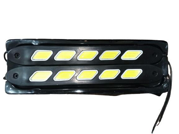 Flexible Stair Style COB LED Car DRL Daytime Running Light Fog Driving Lamp