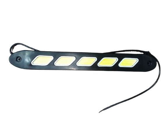 Flexible Stair Style COB LED Car DRL Daytime Running Light Fog Driving Lamp
