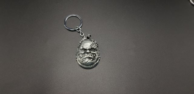 Giant Face Metal Keychain