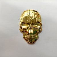Gold Star Skull Metal Logo