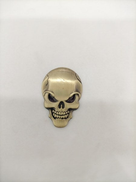Golden Skull Metal Logo