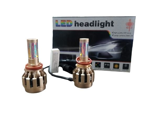 H11 LED Headlight Bulbs All in One 60W 2500LM 5500K COB Chips