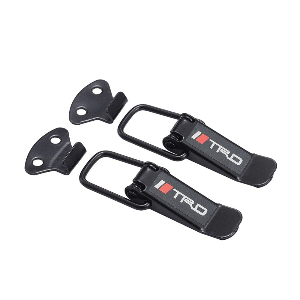 Universal Bumper Stainless Clips Black 2 Pcs Set