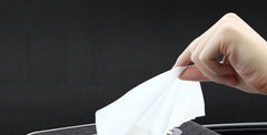 Car Dashboard Tissue Box Luxury PU Leather Box Black