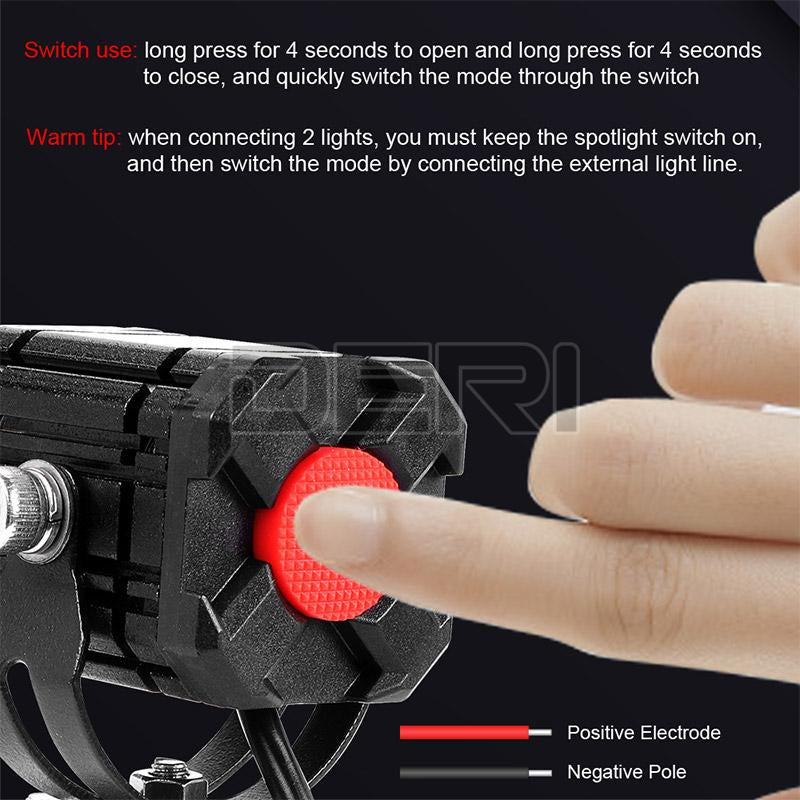 M6 Light Three Color With Flasher 2 Pcs Set