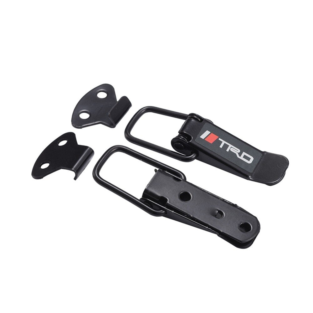 Universal Bumper Stainless Clips Black 2 Pcs Set