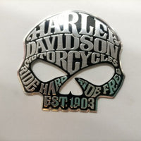 Harley Skull Metal Logo
