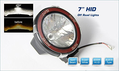 Jeep - Car SPOTLIGHT 35W BUILTIN HID OPERATED 7 INCH 1 Pcs