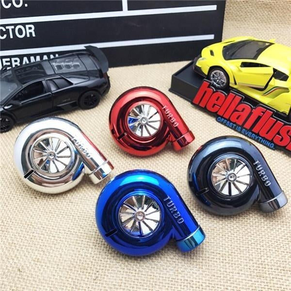 High Quality ABS Turbo Style Car Ac Grill Turbo Shape Fan Perfume Red