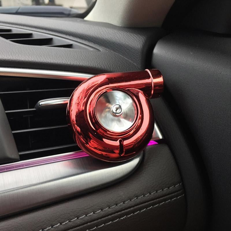High Quality ABS Turbo Style Car Ac Grill Turbo Shape Fan Perfume Red