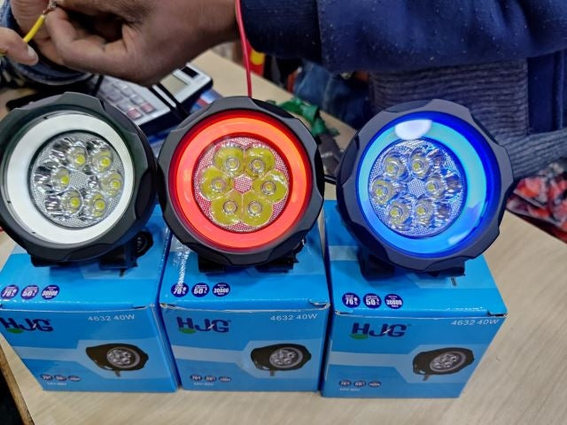 HJG 6 SMD Round Shape LED 40W Lamp For Motorcycle Car With DRL