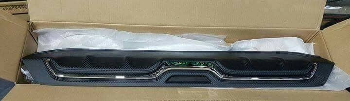 Civic 2017 Diffuser Single Exhaust Chrome Style