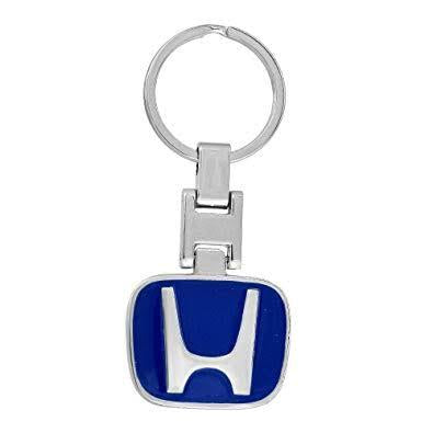 HONDA Blue Metal Keychain