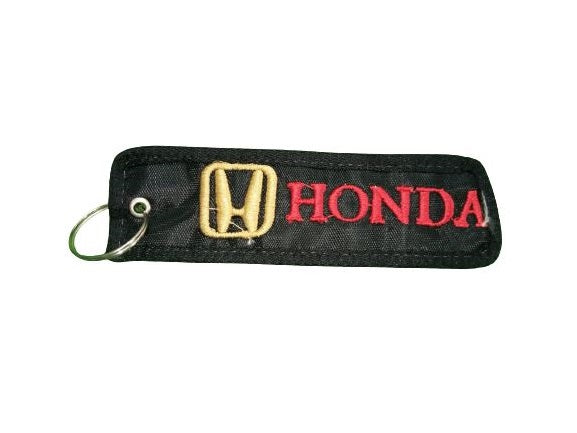 Honda Parashot Fabric Black Keychain